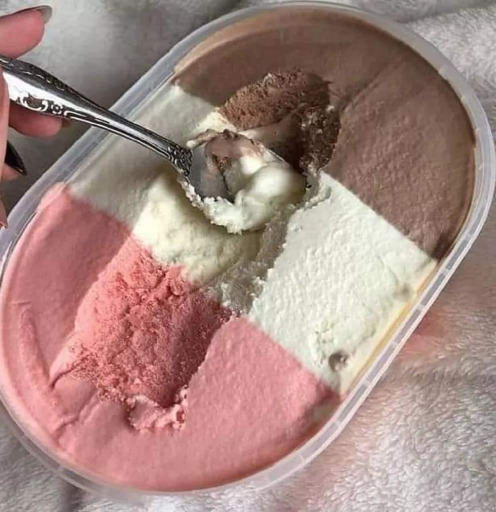 This ice cream recipe leaves your mouth feeling satisfied. Neapolitan ice cream is also called harlequin ice cream or rainbow ice cream.